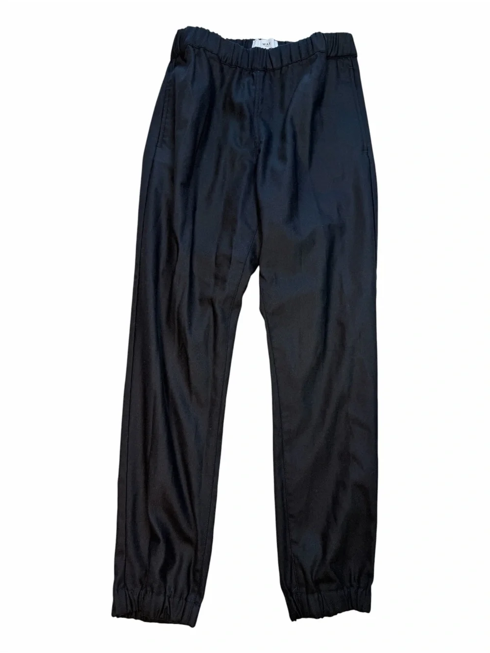 Wax London Black Drawstring Jogger Pants Men’s 32 Tapered Cotton Casual